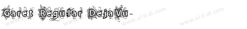 Garet Regular DejaVu字体转换
